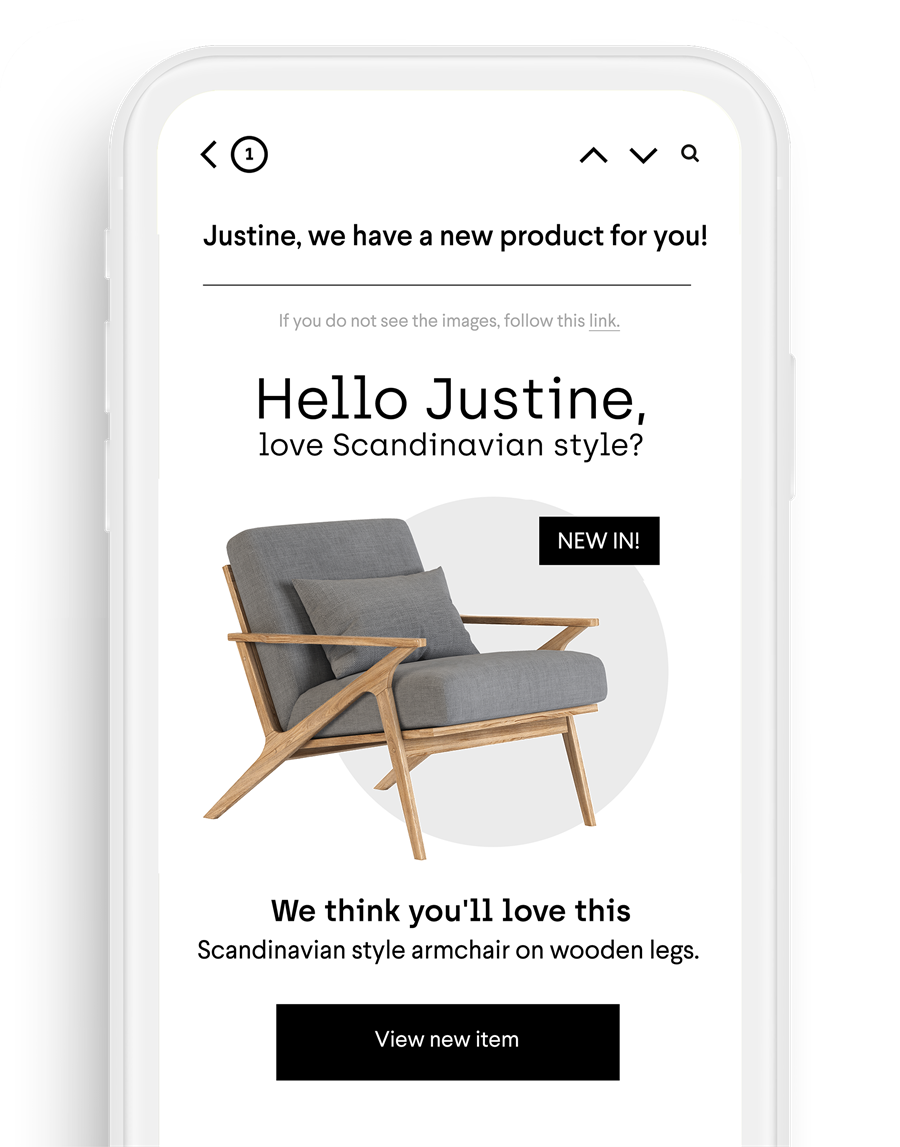 Probance product recommendation on mobile