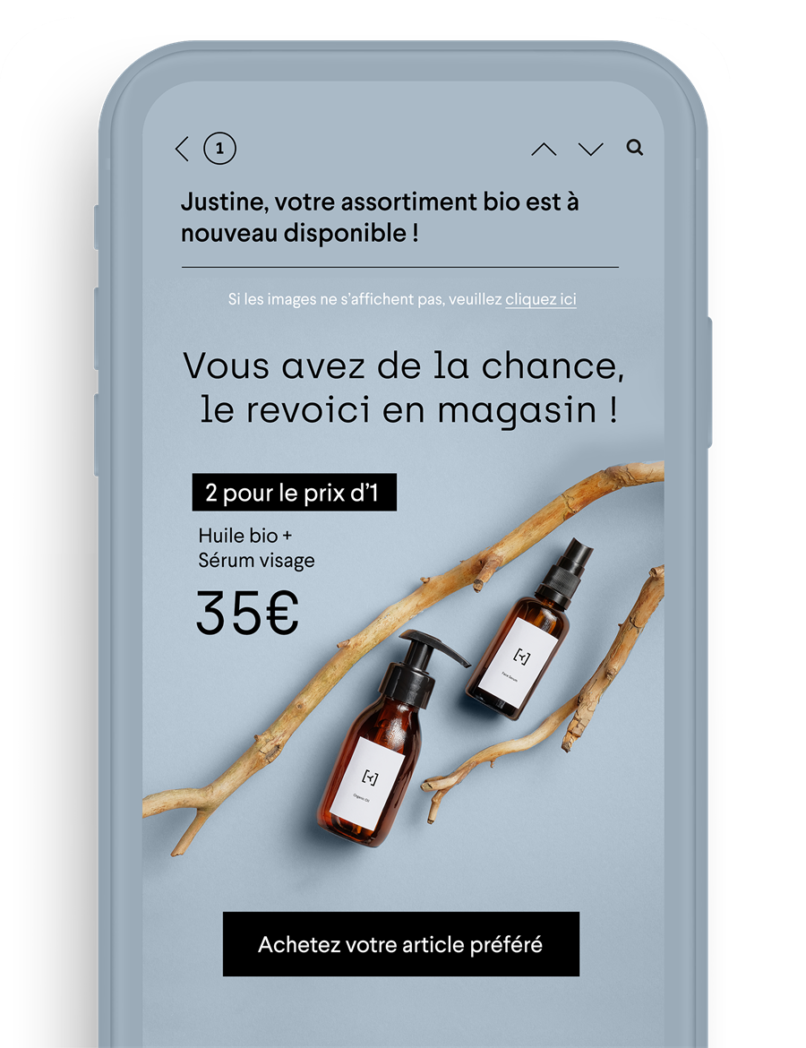 Aperçu de la plateforme Probance sur mobile